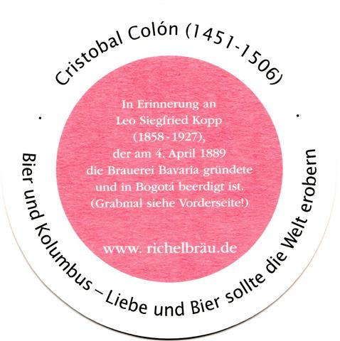 münchen m-by richel latein 7b (rund200-cristobal colon-schwarzrot)